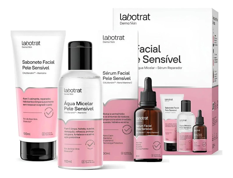 Kit Facial Pele Sensível Dermo Skin c/ 3 Itens Labotrat